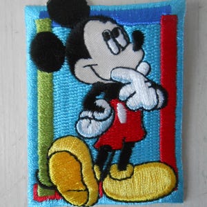 Musse Pigg Stryk-på Broderad Applikation
