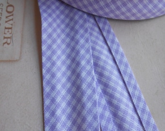 Bias Tape Binding Lilac Gingham Checkered 5 yards