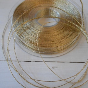 Lurex Cord Gold 100 mt Thin and Strong Bulky Roll