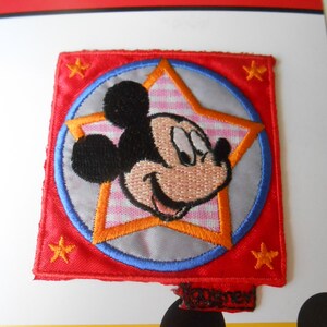 Iron on patches - Mickey Mouse 90 Years 01 Mickey & Minnie