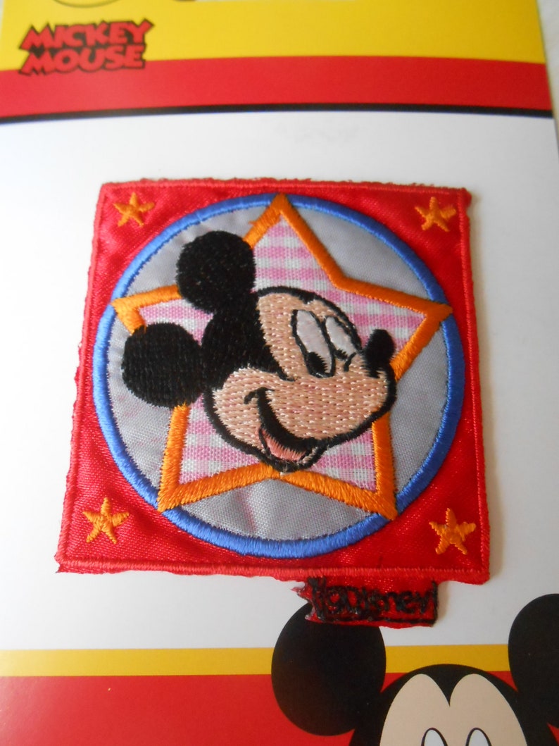 Patch Mickey Mouse Disney Applique Embroidered Iron-on Transfert