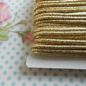 Elastico Oro Cordone Tubolare mm 2 mt 5