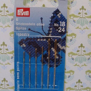 Embroidery Needles Wool Blunt Prym Needles Set of 6