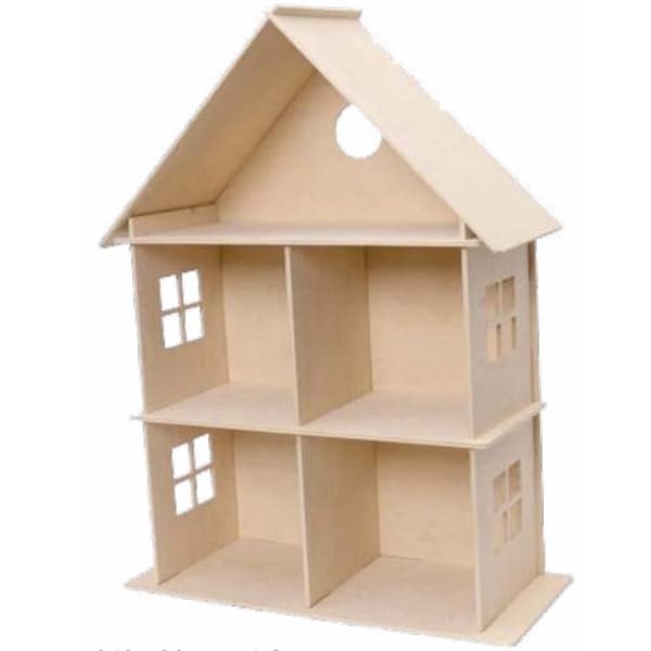 Wooden Dollhouse Kit Etsy