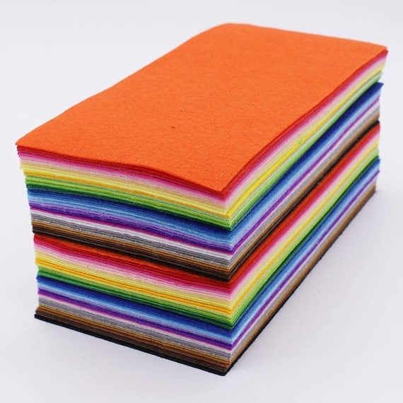 Craft Felt Sheets Pack Of 10 Sheets Mix Colors Soft Non-woven Fabric