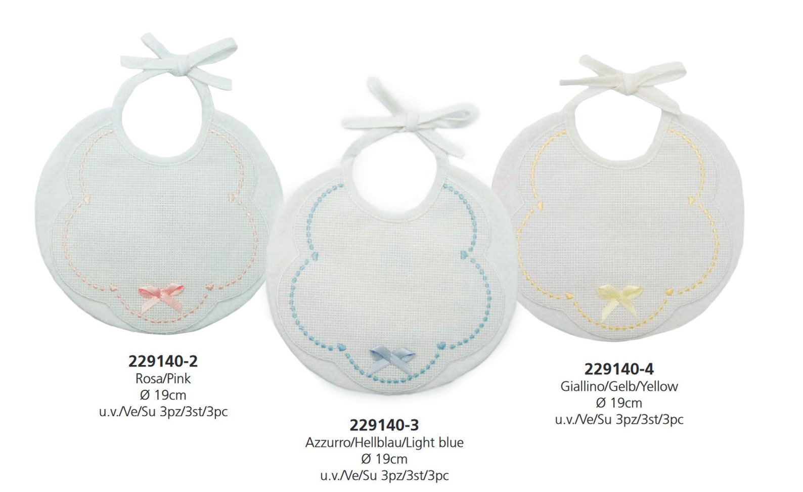 Stitchable Bib Newborn Cotton Aida Edge Embroidered Baby Bib Etsy