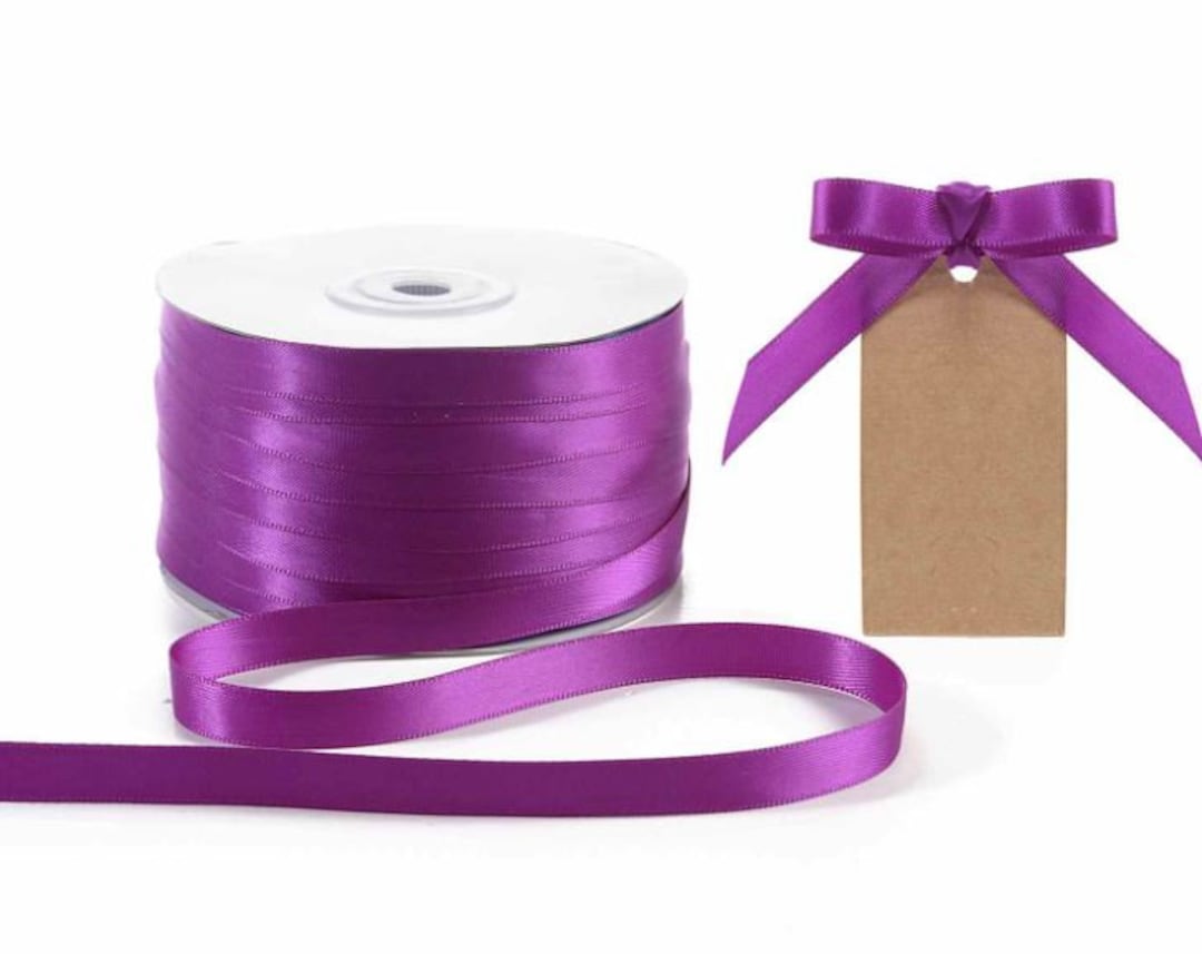 Satin Ribbon Violet 3/8