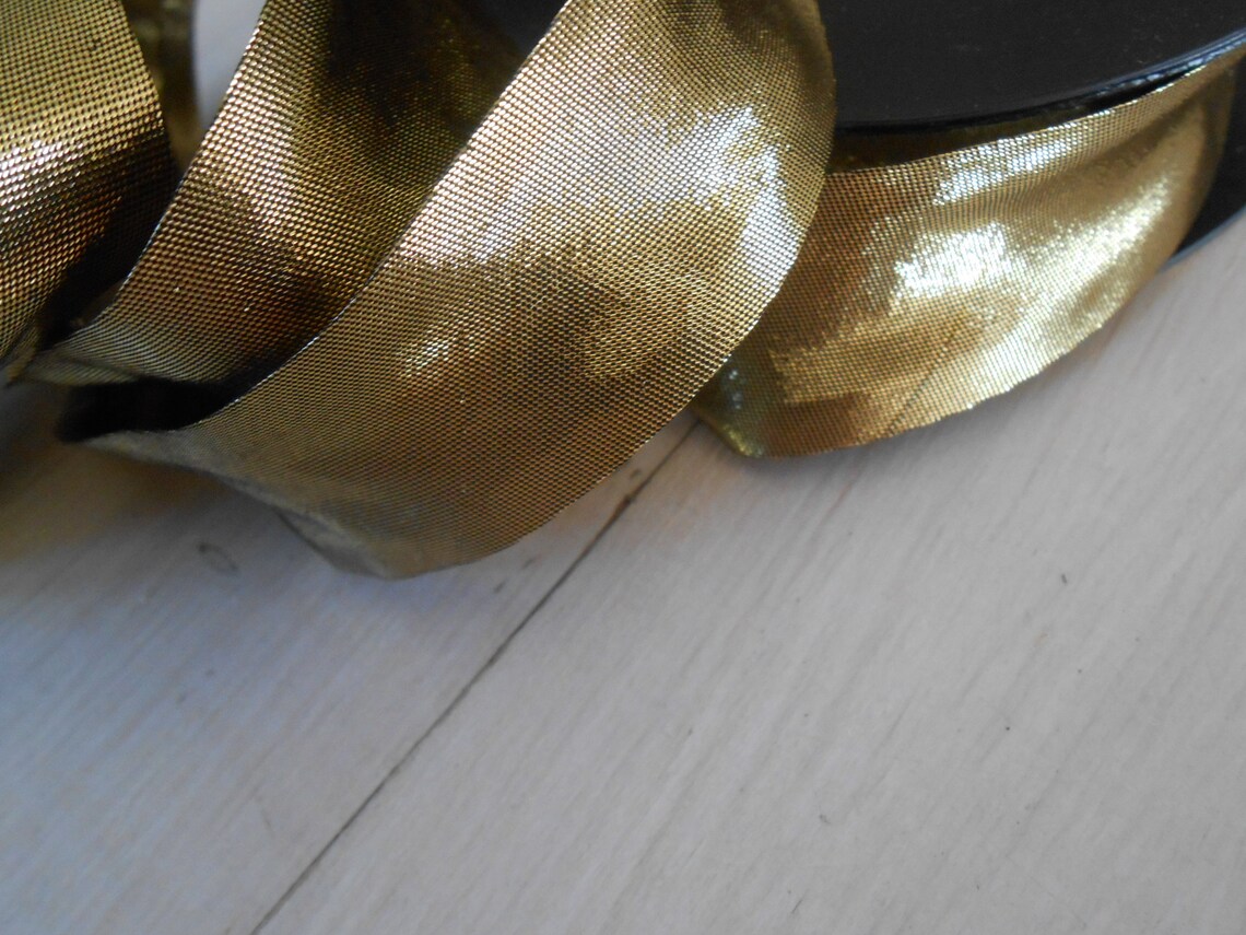 Bias Tape Binding Antique Gold 5 Yds 1 Width Etsy