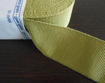 Grosgrain Ribbon Pistachio Green Tape 1 1/4" width 5yds