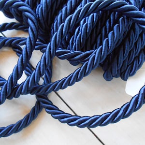 Cordone di Raso Blu Mare metri 5 mm 7,5