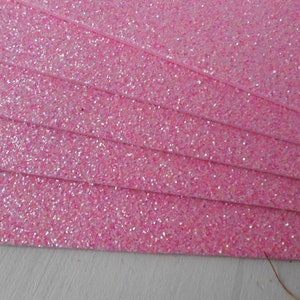 Leane Creatief 10 Glitter Foam Sheets A4 - Pastel Pink - 20456012