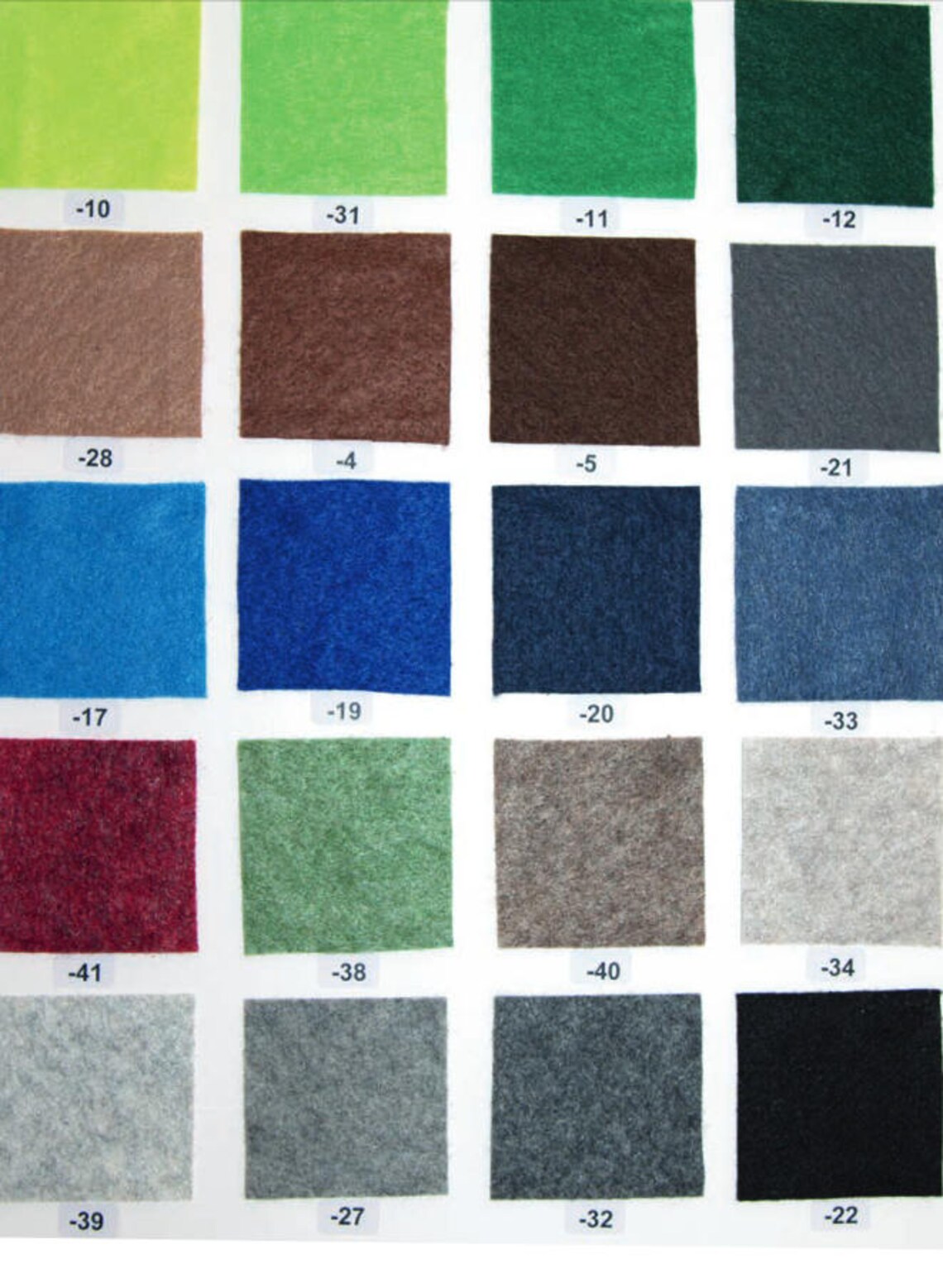 Color Raw Felt Felt 5 Sheets Craft Thin Felt Solid Colors Patchwork Cm 30x40 - Etsy