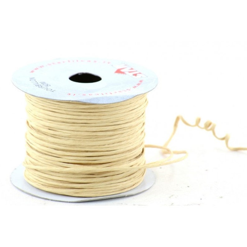 Paper Cord Ivory Wired Flexible Tourbillon Craft Cord 10 Yards Etsy
