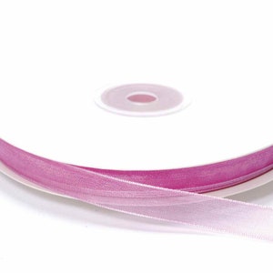 Organza Ribbon Fuchsia 3/8&quot;width 50 mt Bulky Roll