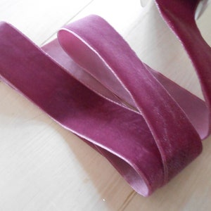 Nastro di Velluto Alta Qualità mm 36 mt 2 Rosa Antico Scuro