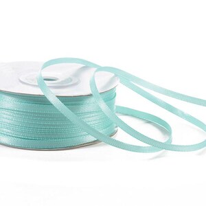 Satinband Teal 1/8&quot;Breite 100 Meter