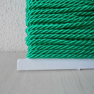Cordone Intrecciato Verde Smeraldo metri 5 mm 3,5 Passamaneria