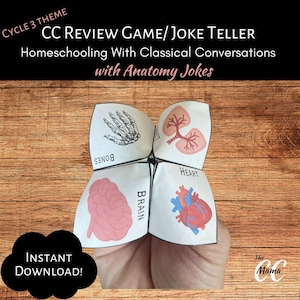 Classical Conversations Review Game CC Cycle 3 New grammar review Anatomy