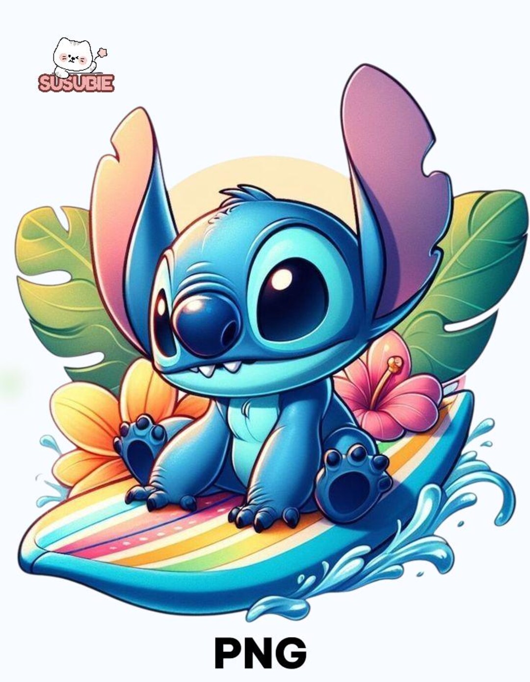 Stitch PNG, Cute Stitch Cartoon Clipart, Blue Alien Character ...