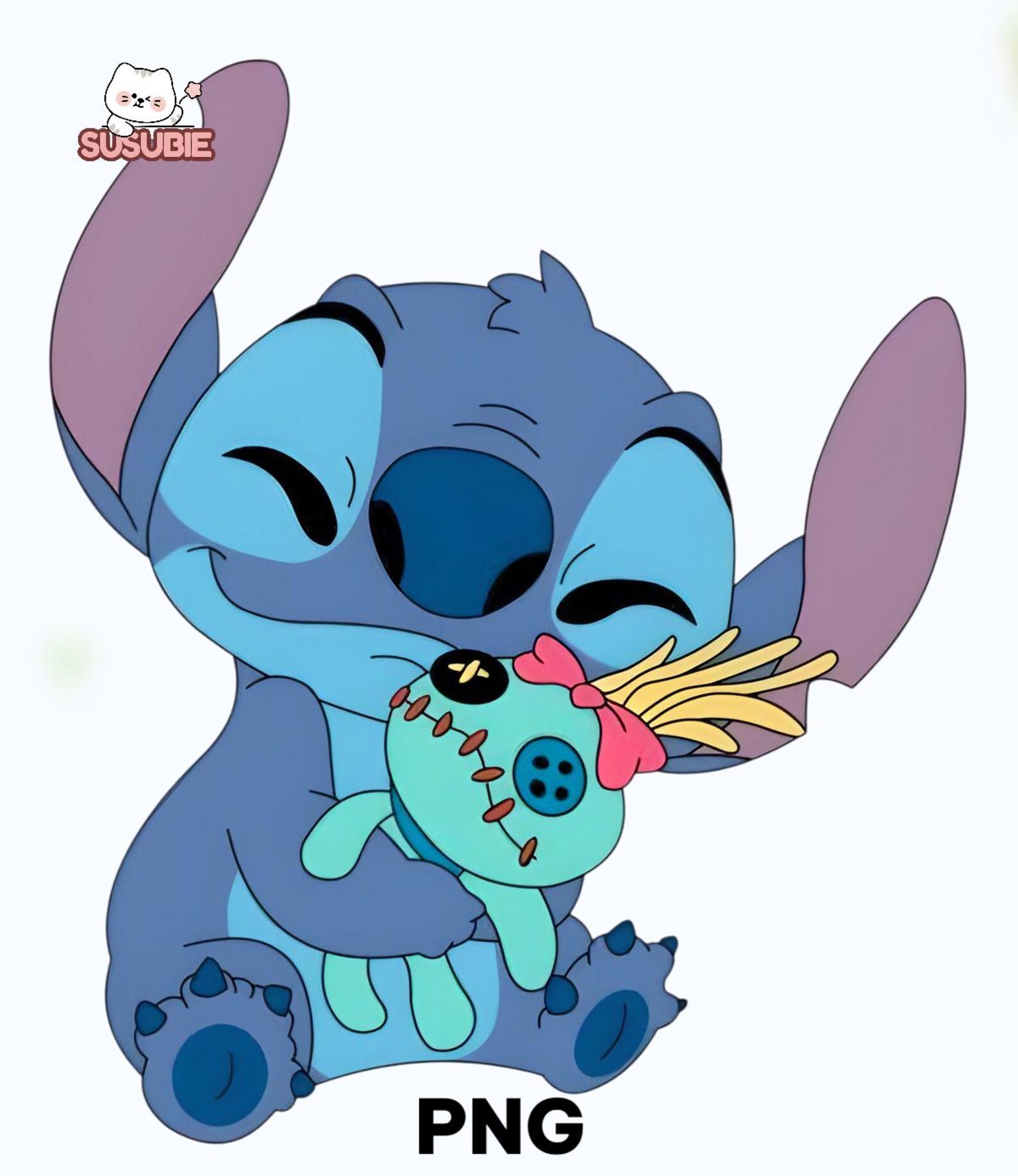 Stitch PNG, Cute Stitch Cartoon Clipart, Blue Alien Character ...