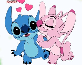 Stitch PNG, Cute Stitch Cartoon Clipart, Blue Alien Character Illustration