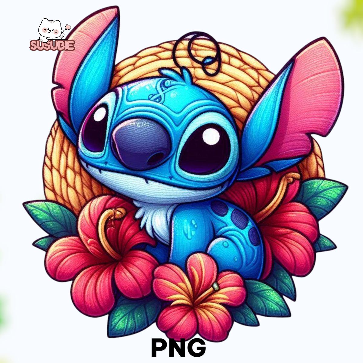 Stitch PNG, Cute Stitch Cartoon Clipart, Blue Alien Character ...