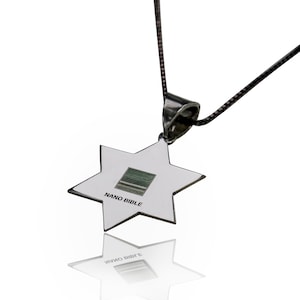 Davidster Nano Bijbel jewelry zilver 925 - gratis verzending