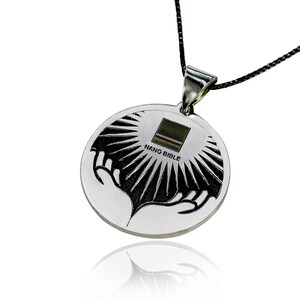 Nano Bijbel (nieuwe TESTAMENT) kettingen jewelry zilver 925 - gratis verzending
