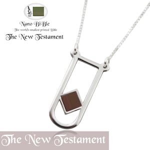 Nano Bijbel (NIEUW TESTAMENT) Kettingen sieraden zilver 925 - gratis verzending