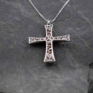 Forgiven Essence: The Olive Silver Cross of Redemption with olive Wood necklace silver 925 - free shipping