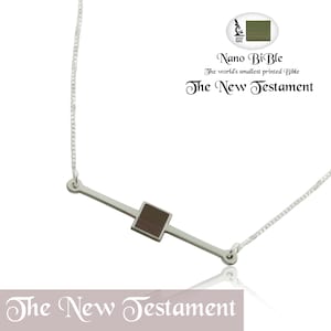Nano Bijbel (NIEUW TESTAMENT) Kettingen sieraden zilver 925 - gratis verzending