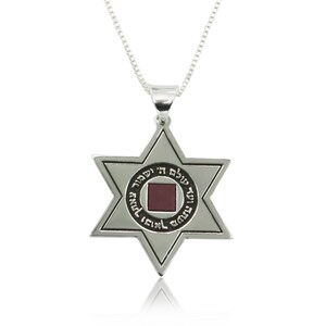 David Star Voor Zijn engelen Nano Bijbel sieraden zilver 925 - gratis verzending