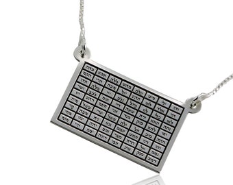 72 Names of God silver 925 necklace pendant - free shipping