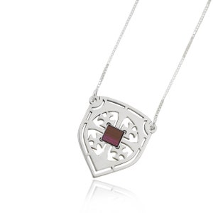 The shield of Jerusalem-Nano Bible Jerusalem cross (NEW TESTAMENT)  silver 925 - free shipping