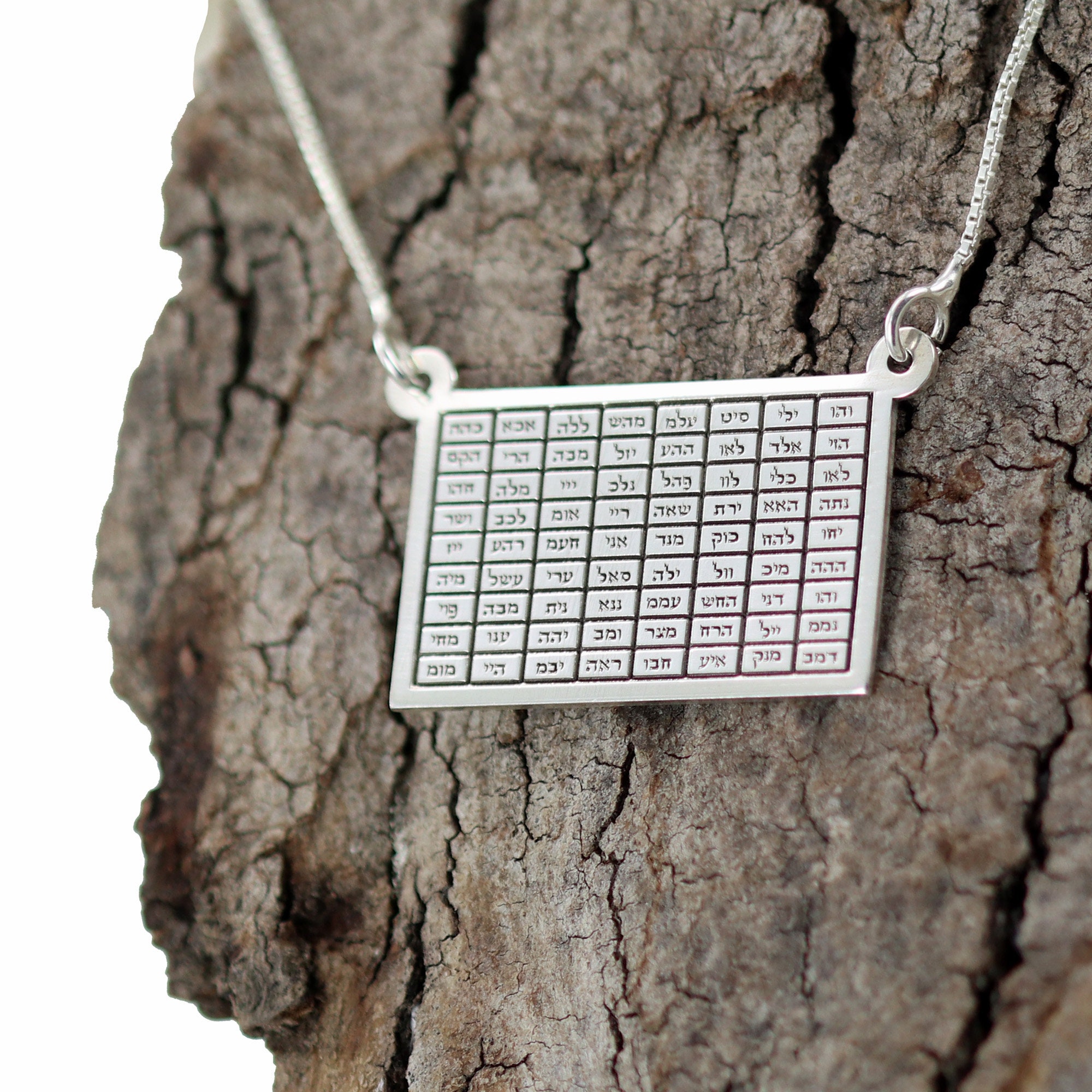 72 Names of God Silver 925 Necklace Pendant Free Shipping