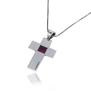 Scriptural Cross: Nano Bible New Testament Silver Necklaces jewelry silver 925 - free shipping