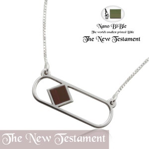 Nano Bijbel (NIEUW TESTAMENT) Kettingen sieraden zilver 925 - gratis verzending
