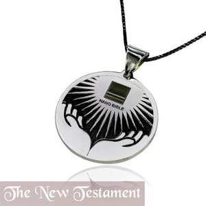 Nano Bijbel (NIEUWE TESTAMENT) sieraden zilver 925 - gratis verzending