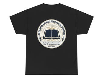 Camiseta cristiana / Camiseta con versículo bíblico de Mateo 28:19