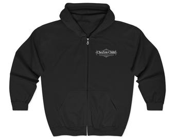 Sudadera con logo infantil de ChoZen / Sudadera con capucha y cremallera completa