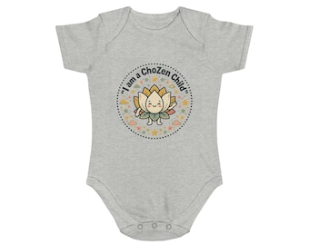 Body de bebé de manga corta con diseño de loto de ChoZen Child / body para bebé