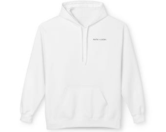 Sudadera con capucha Faith > Luck / Diseño de sudadera con capucha ChoZenChild, con acento de trébol