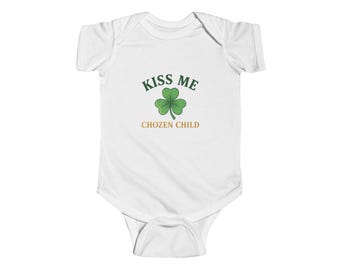 Body para bebé KISS ME ChoZen Child - Día de San Patricio / diseño de trébol