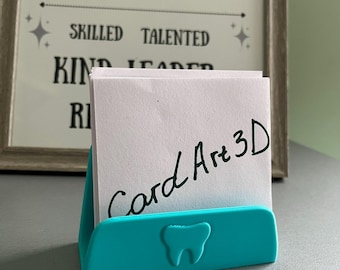 DentalPure Stand – Minimalist 3D Printed Business Card Holder for Dental Professionals