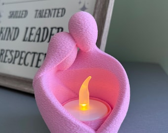 Tea Light Holder STL | Romantic Couple LED Candle | Anniversary Gift | Digital Download