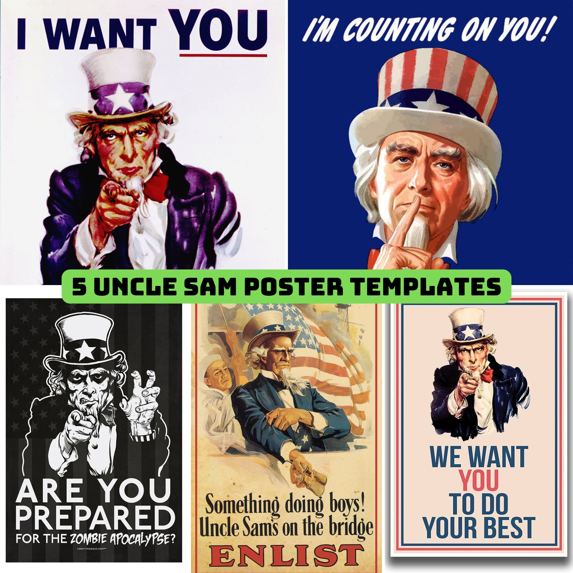 Uncle Sam Poster Template Uncle Sam Poster Template