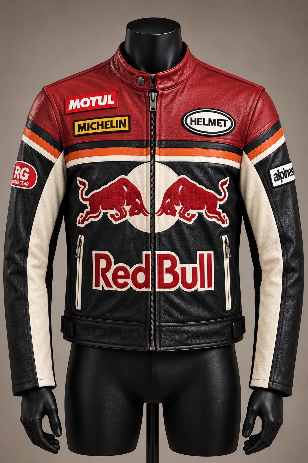 Vintage red bull racing leather jacket - Etsy 日本