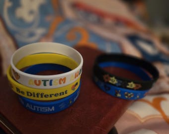 Autism Awareness Bracelet: Puzzle Piece, Support Charity