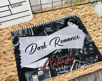 Kalendarz dla chłopaka z książki "Morally Grey Book" na rok 2026, Romantasy Merch Booktok Bookstagram Gift Dark Romance
