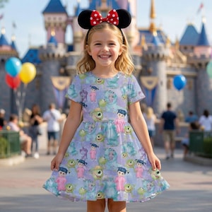 inc blue dress Sully Dress, Sully Costume, Monsters Inc Dress, Mike Wazowski Dress, Monster Dress
